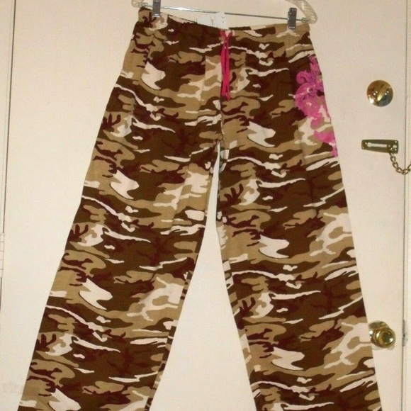 Camouflage Lounge Draw String Elastic Pants - Picture 1 of 7